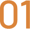 A Number One Digit in Orange on a Transparent Background