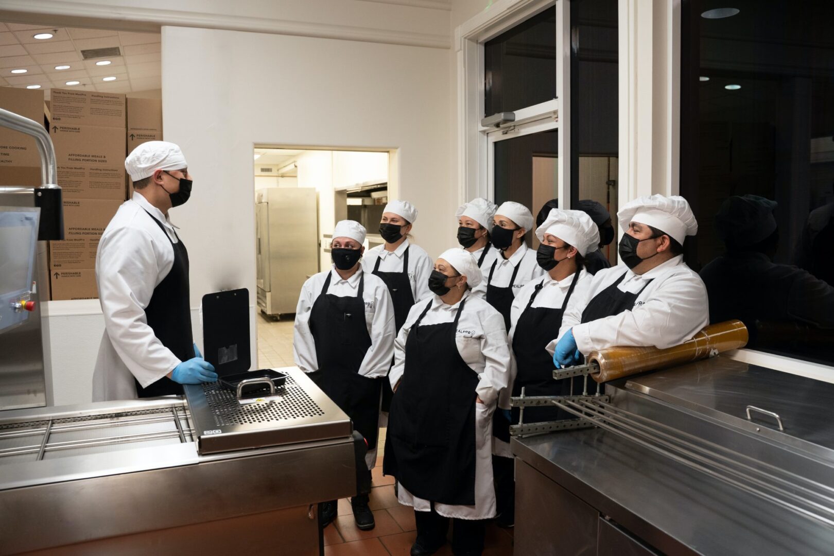 A Group of Chefs Taking Part in Training